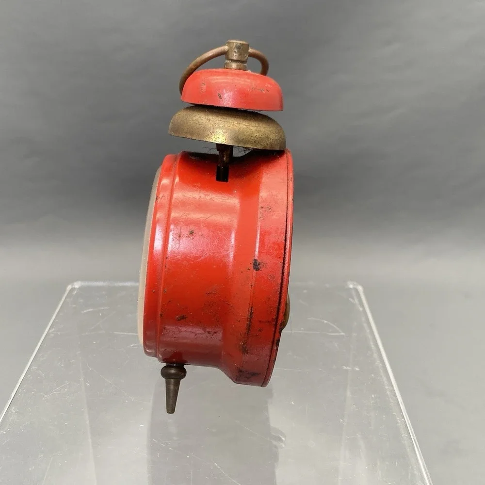 Blessing Alarm Clock Atomic Space Age West Germany EUC Does Not Works Red Gold